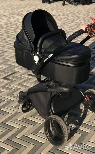 Коляска 2 в 1 эко кожа