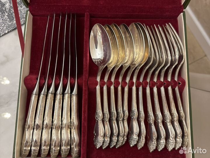 Набор столовых приборов Серебряная Роза мельхиор