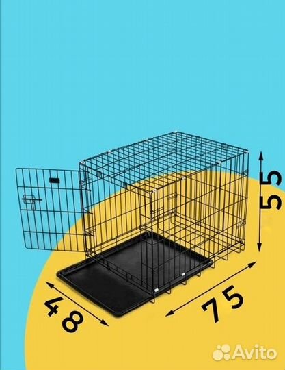 Клетка для животных №3 (75х48х55)