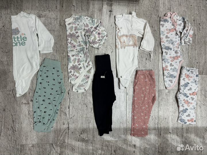 Детские вещи пакетом для девочки 80 86