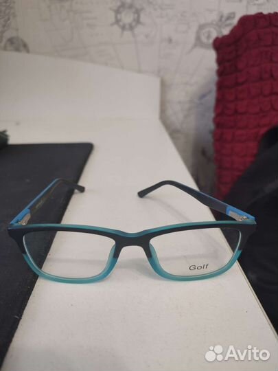 Оправа для очков детская синий цвет, без стекол