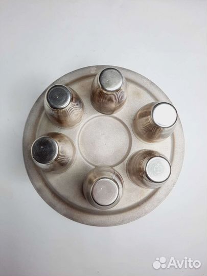 Коньячный набор. Мельхиор,позолота СССР