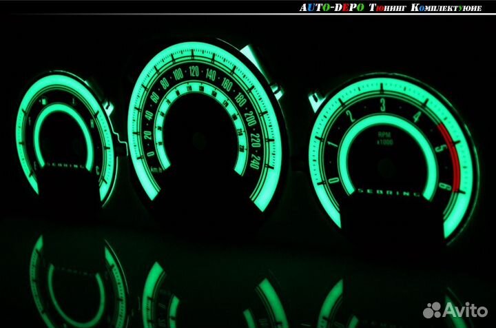 Chrysler PT Cruiser (06-10) тюнинг шкалы приборов