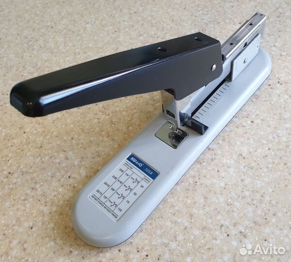 Степлер KW-Trio 050SB, 100 листов, серо-черный