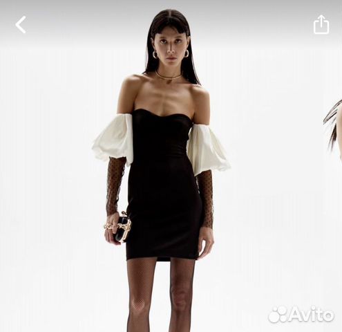 Lime Платье Бело Черное фото 13