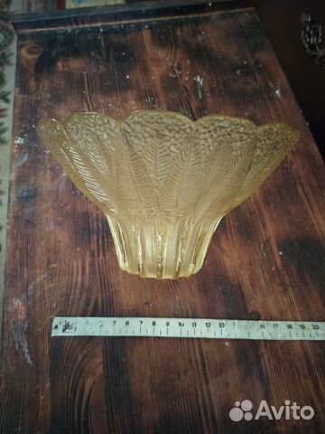 Посуда СССР вазочка из цветного стекла