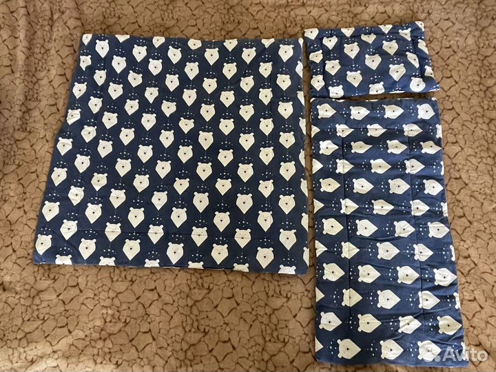 Комплект в коляску подушка матрас одеяло