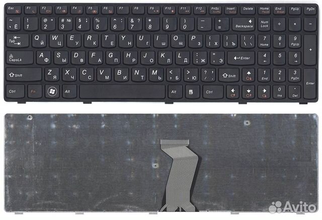 Клавиатура Lenovo Ideapad G580, G585, Z580 черная