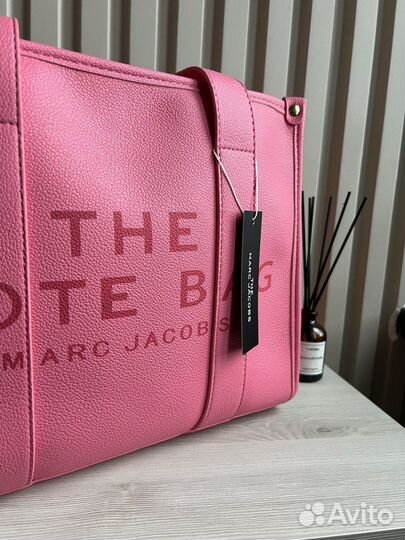 Сумка marc jacobs the tote bag розовая большая