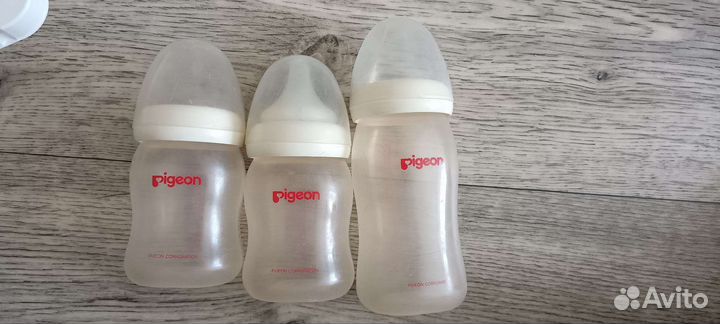 Молокоотсос ручной pigeon + бутылки