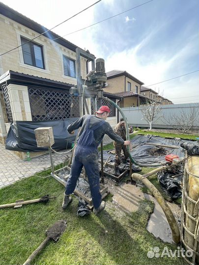 Бурение и обустройство скважин на воду продувка