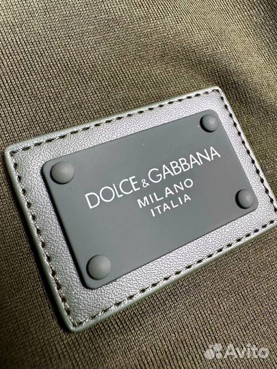 Футболка мужская Dolce Gabbana зеленая хаки