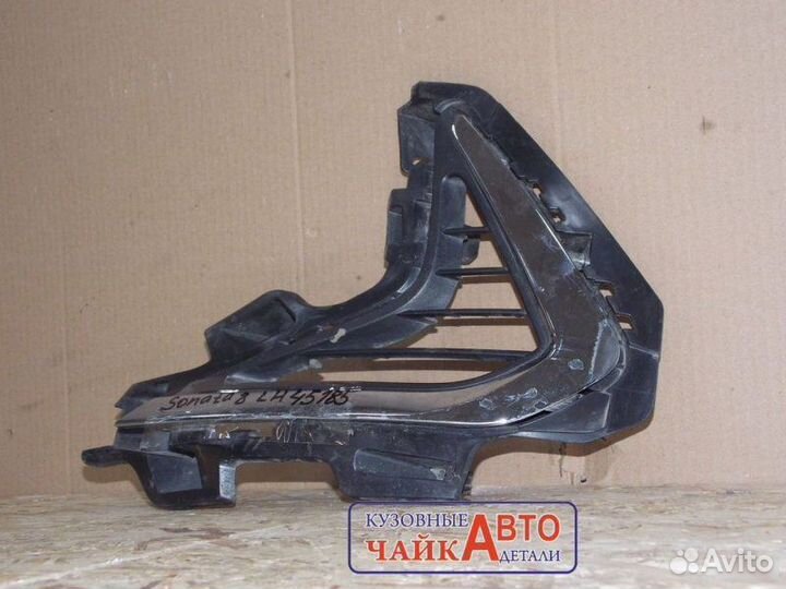 Решетка бампера передняя левая Hyundai Sonata 8 DN