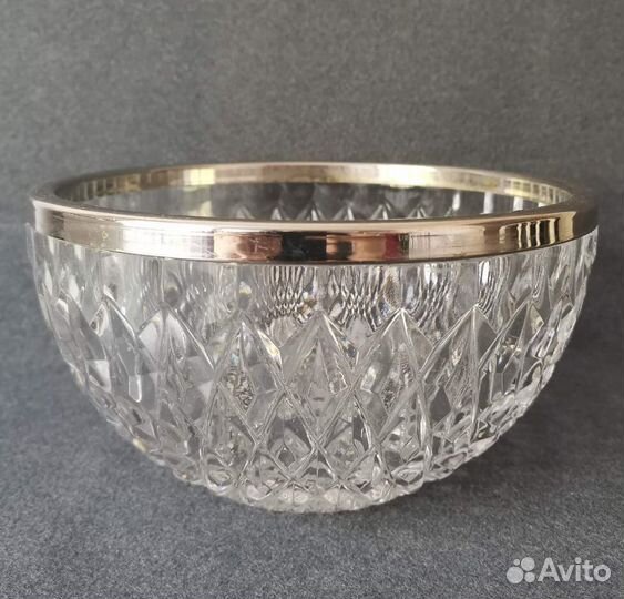 Ваза для фруктов хрустальная СССР