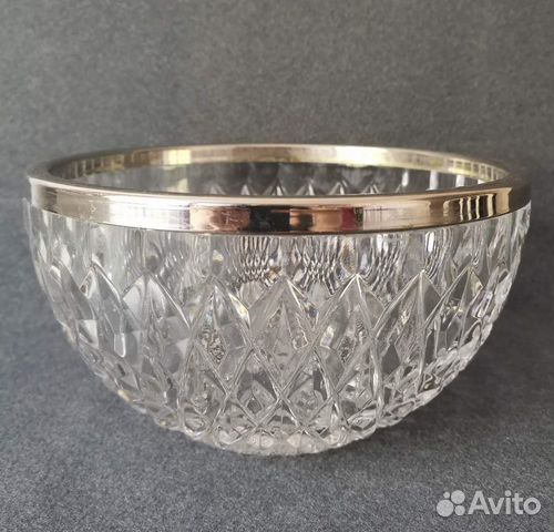 Ваза для фруктов хрустальная СССР
