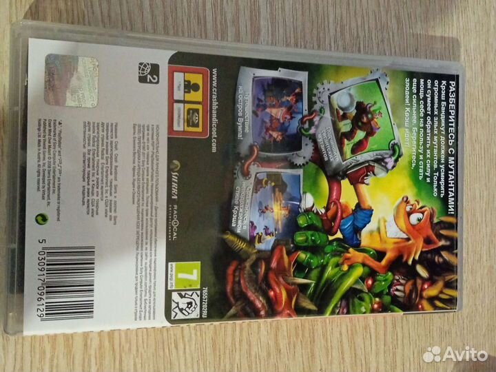 Игра для PSP Крэш повелитель мутантов