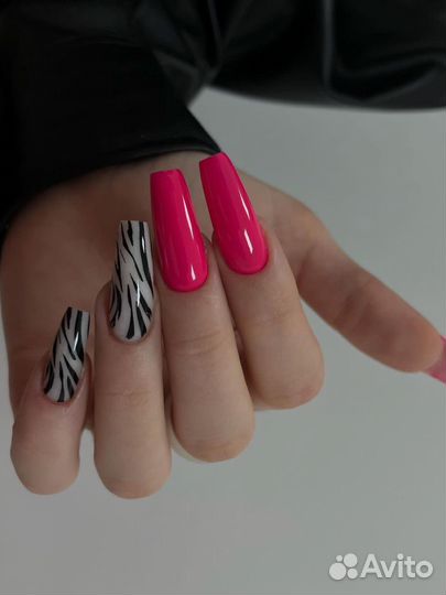 Маникюр+покрытие гель лаком, наращивание, ногти