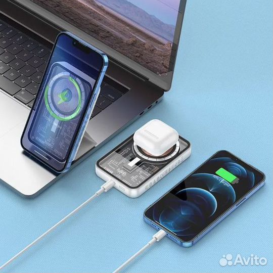 Повербанк/Беспроводная зарядка hoco Q10 5000mAH