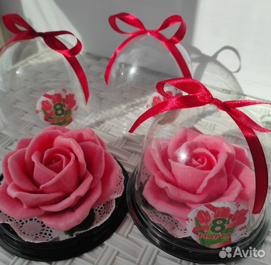 Роза из мыла в куполе