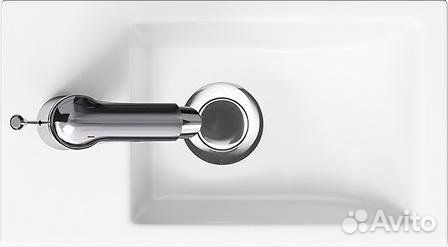 Тумба с раковиной Velvex Klaufs 40.1D белая, шатан