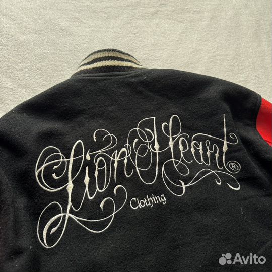 Мужская куртка бомбер кожа Lion Heart