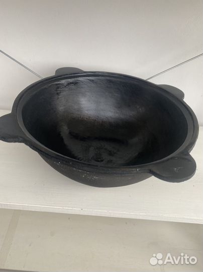 Казан чугунный с крышкой 6 л