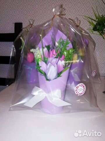 Букет тюльпанов мыло сувенирное