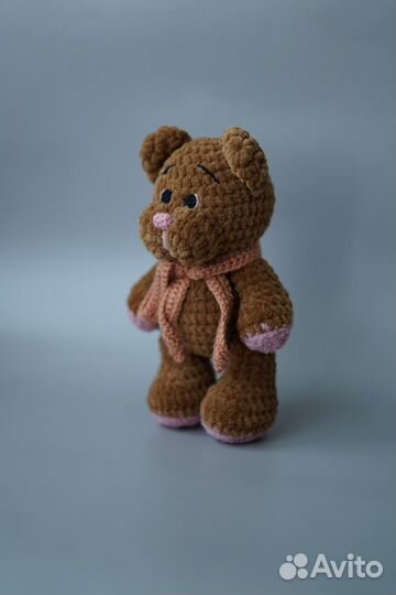 Медвежонок. Вязанная игрушка. Ручная работа
