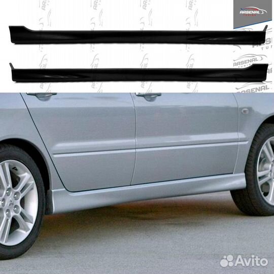 Накладки на пороги Mitsubishi Lancer 9 2.0L