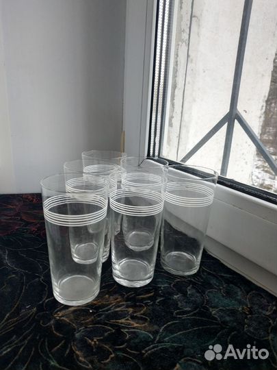 Стаканы СССР Тонкое стекло