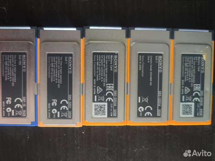Карты памяти Sony SxS