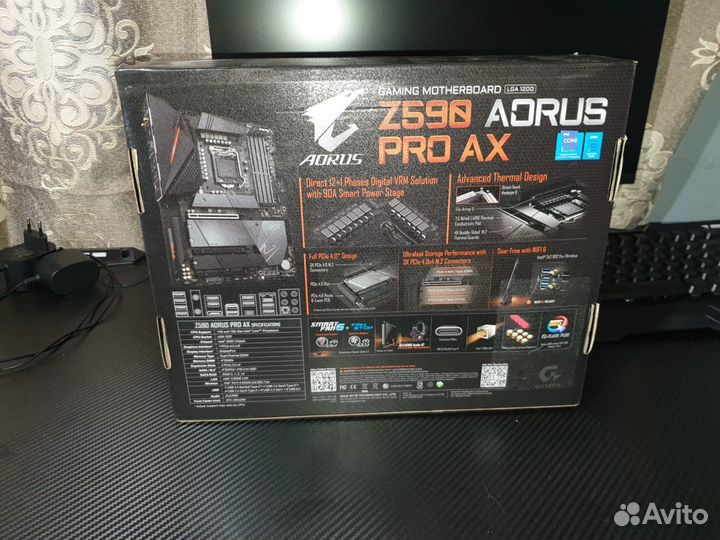 Материнская плата gigabyte Z590 aorus PRO AX Новое