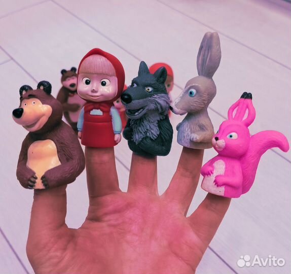 Кукла Маша Медведь,пальчиковый театр