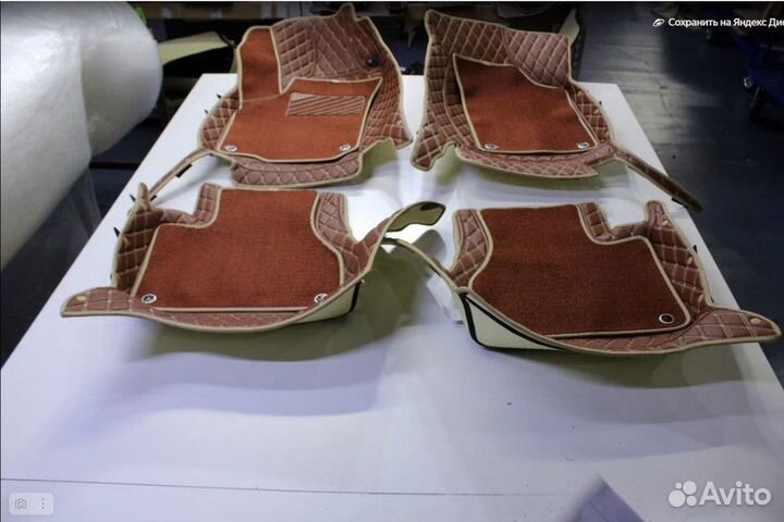 3Д (3D) автоковрики из экокожи