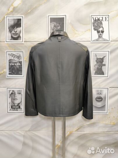 Кожаная куртка prada style