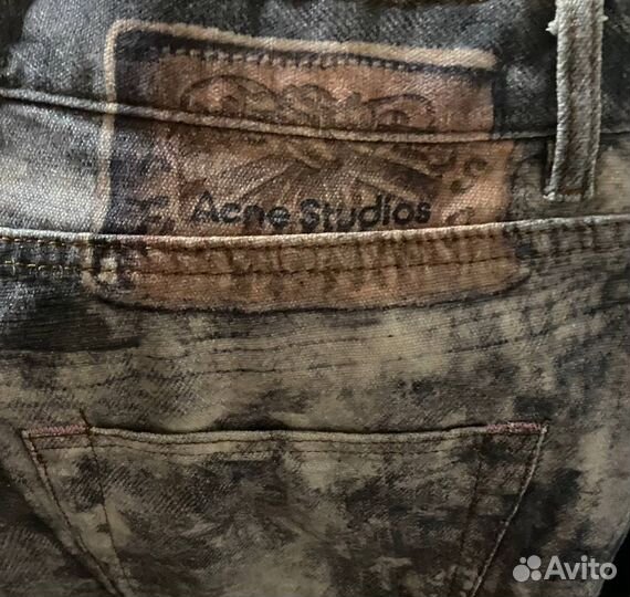 Джинсы Acne Studios Camo В Наличии