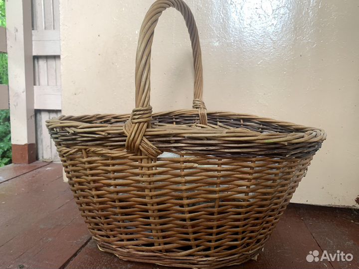 Корзина плетеная для грибов