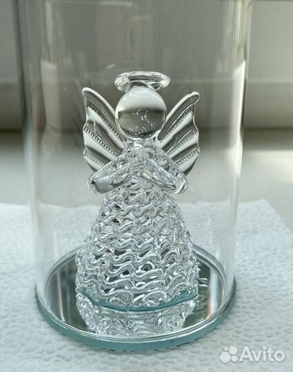 Подсвечник статуэтка стеклянный Ангел