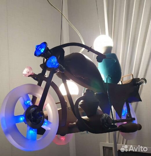 Люстра мотоцикл Новая