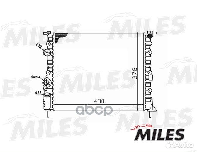 Радиатор renault logan/megane 1.4/1.6 04- renau