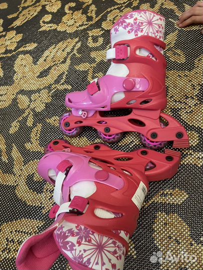 Роликовые коньки детские раздвижные размер 31-34