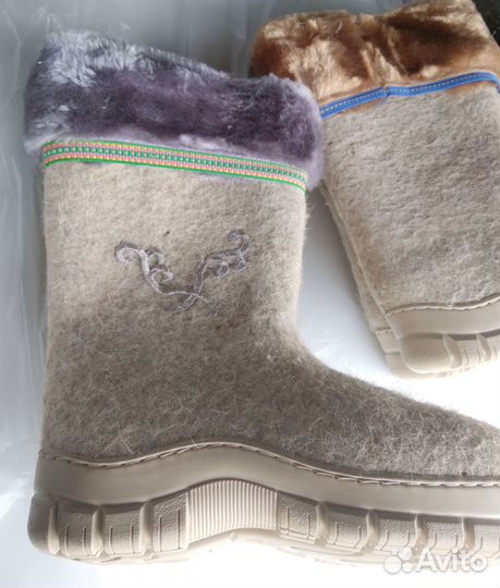 Валенки из натуральной шерсти