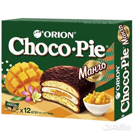Пирожное Choco Pie Манго 336г Orion