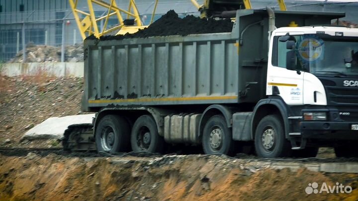 Грунт для отсыпки доставка от 100 кубометров