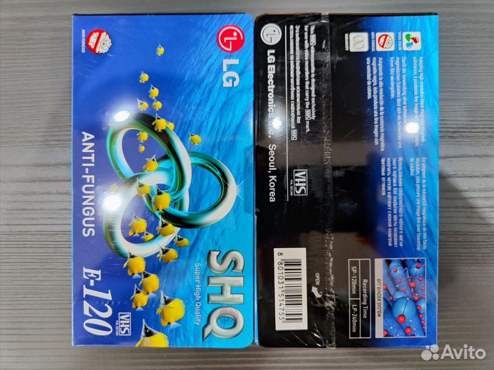 Новые видеокассеты VHS LG E-120