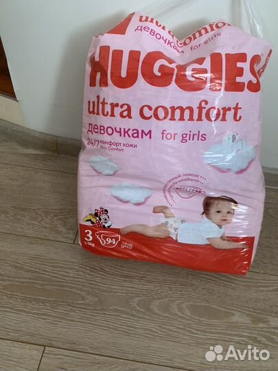 Подгузники huggies 3 доя девочек