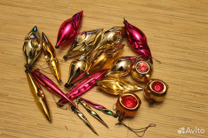 Елочные игрушки времен СССР