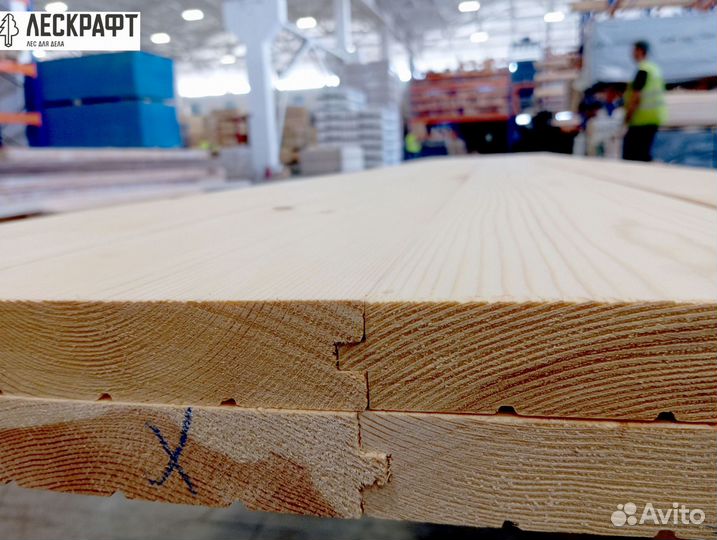 Доска пола 27*141*3000 сорт C ангарская сосна