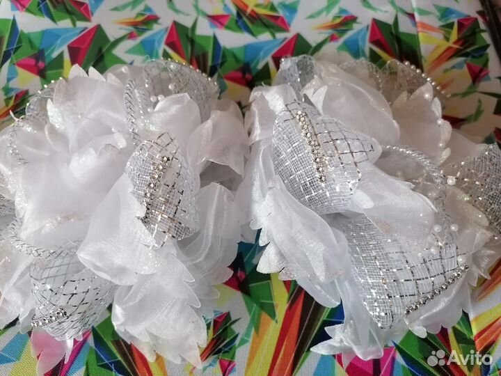 Нарядные банты, резинка для волос