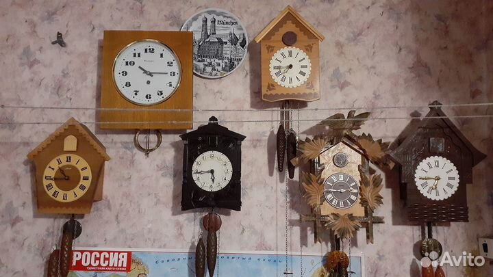 Часы с кукушкой Маяк,все настроены,оригинал СССР